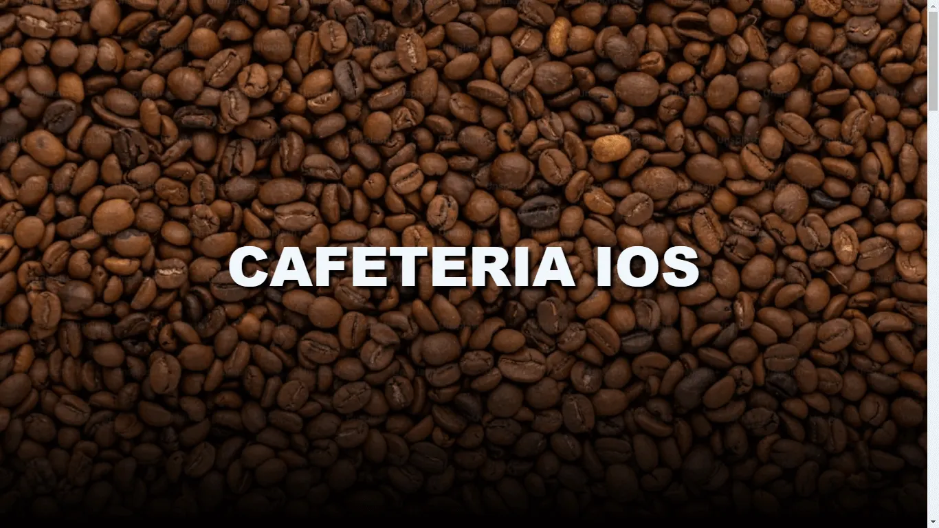Captura do projeto Cafeteria IOS