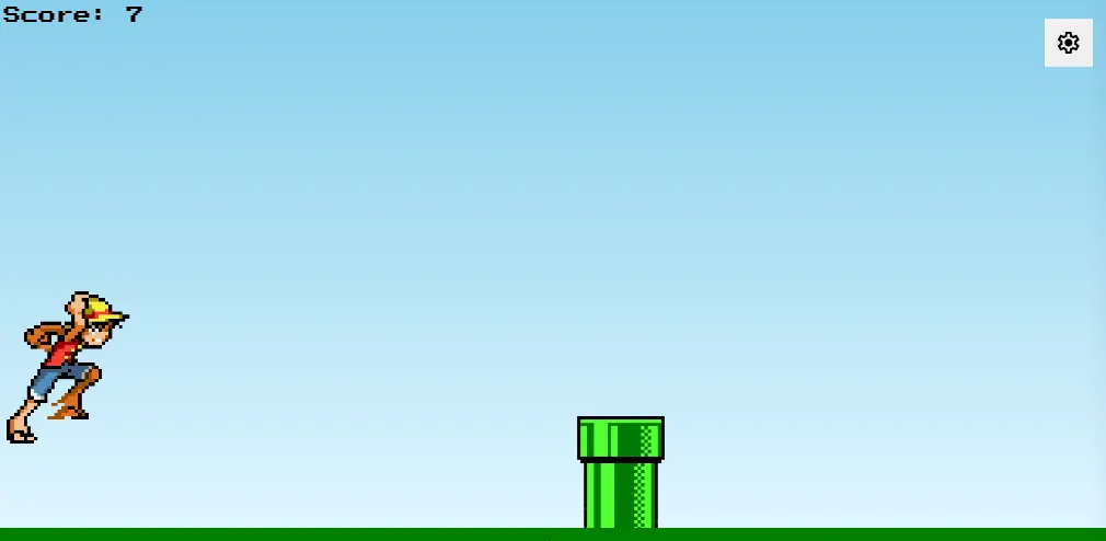 Captura do projeto Mugiwara Jump